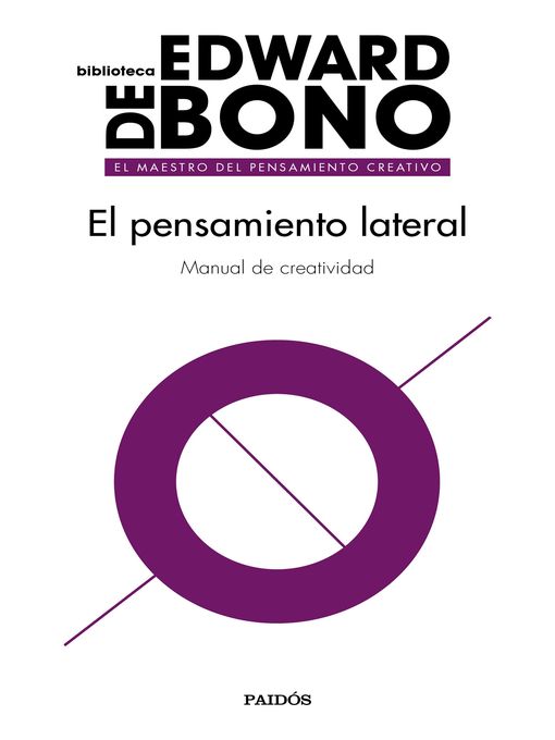 Detalles del título El pensamiento lateral de Edward de Bono - Disponible